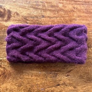 Andes Gifts Ear Warmer Alpaca NWOT Plum Ethical Artisan Fair Trade Made